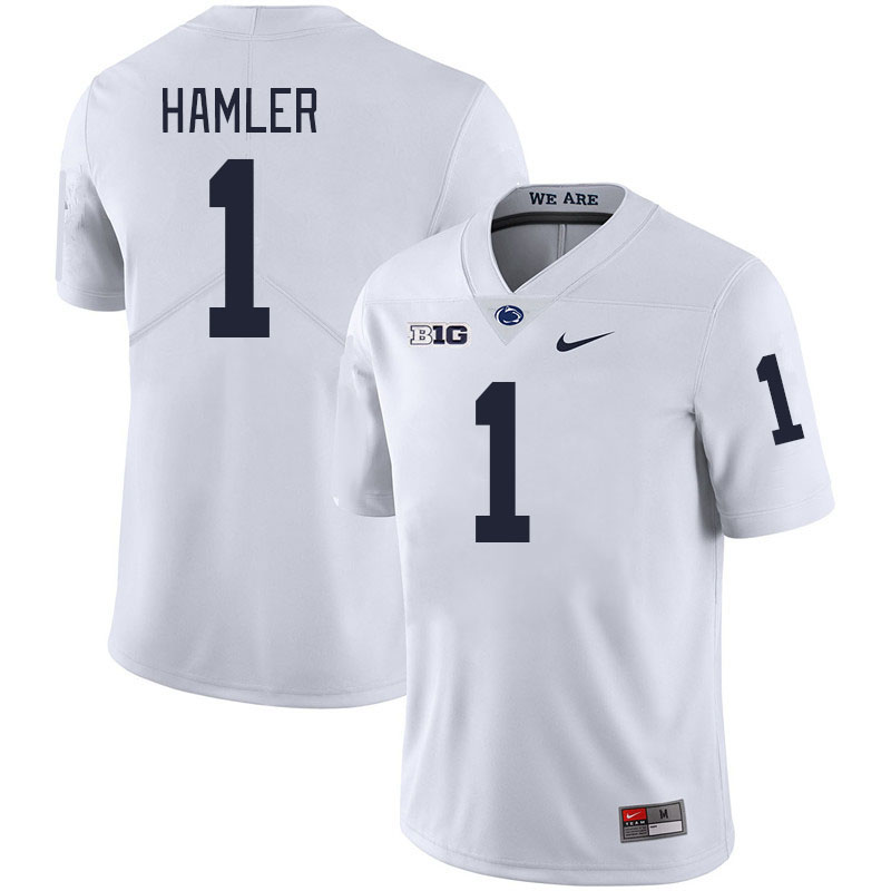 Penn State Nittany Lions #1 KJ Hamler College Football Jerseys Stitched Sale-White